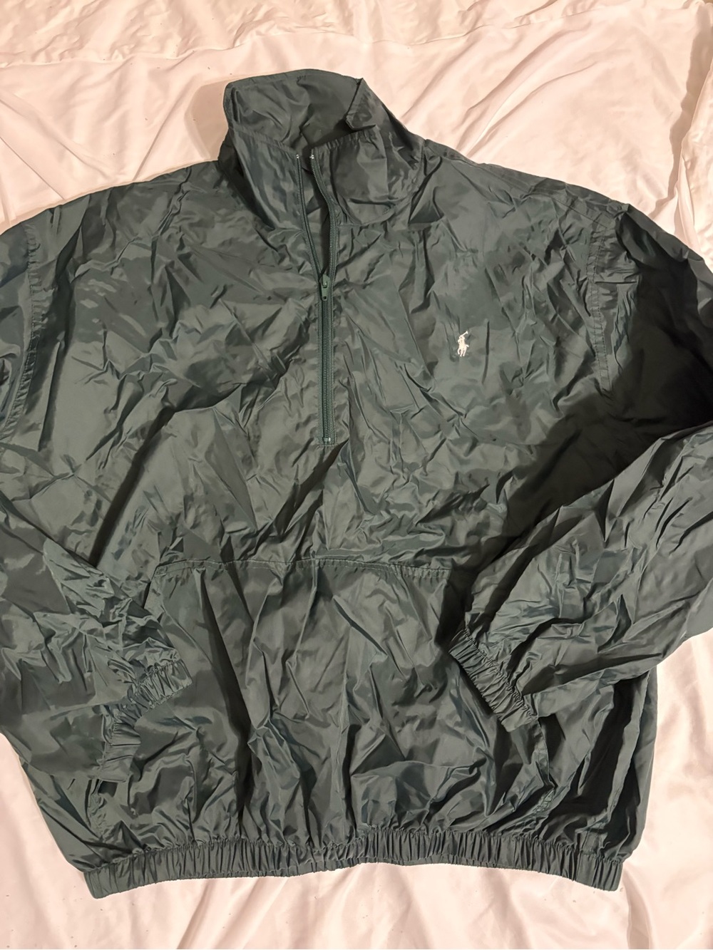 New no tag sz XL Ralph Lauren Men's Forest Green rain  Pullover Jacket